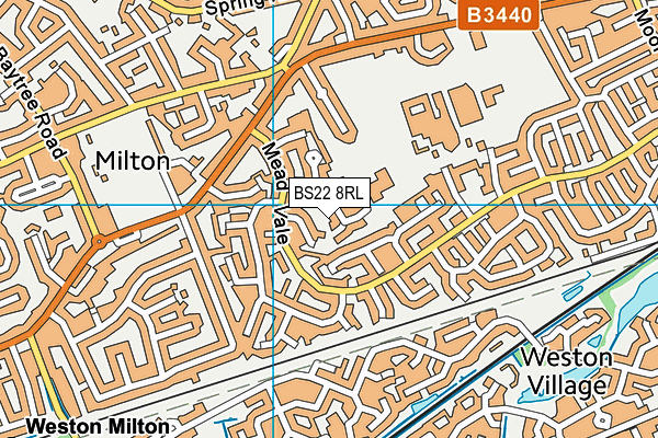 BS22 8RL map - OS VectorMap District (Ordnance Survey) BS22 8RL map - OS VectorMap District (Ordnance Survey)