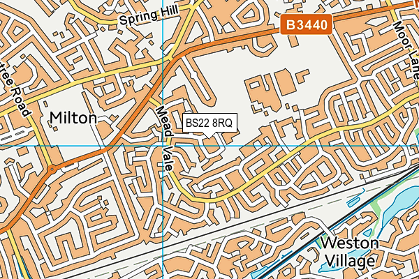 BS22 8RQ map - OS VectorMap District (Ordnance Survey) BS22 8RQ map - OS VectorMap District (Ordnance Survey)