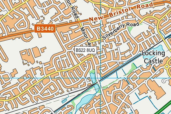 BS22 8UQ map - OS VectorMap District (Ordnance Survey) BS22 8UQ map - OS VectorMap District (Ordnance Survey)