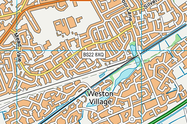 BS22 8XQ map - OS VectorMap District (Ordnance Survey) BS22 8XQ map - OS VectorMap District (Ordnance Survey)
