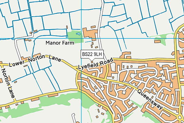 BS22 9LH map - OS VectorMap District (Ordnance Survey) BS22 9LH map - OS VectorMap District (Ordnance Survey)