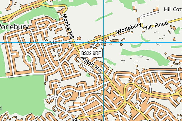 BS22 9RF map - OS VectorMap District (Ordnance Survey) BS22 9RF map - OS VectorMap District (Ordnance Survey)