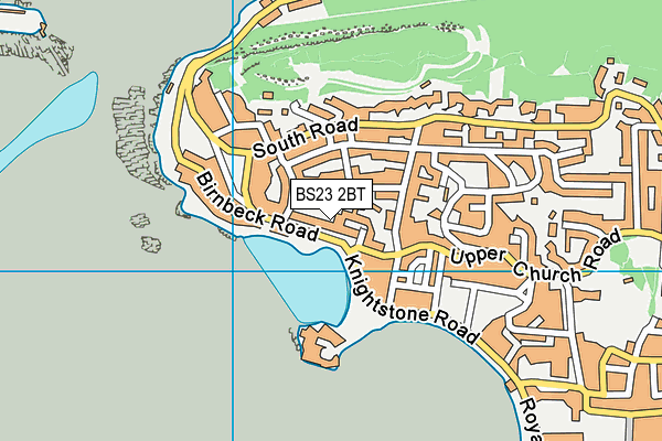 BS23 2BT map - OS VectorMap District (Ordnance Survey) BS23 2BT map - OS VectorMap District (Ordnance Survey)