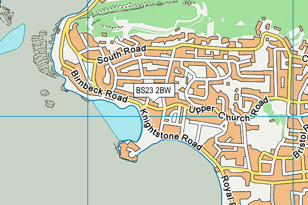 BS23 2BW map - OS VectorMap District (Ordnance Survey) BS23 2BW map - OS VectorMap District (Ordnance Survey)