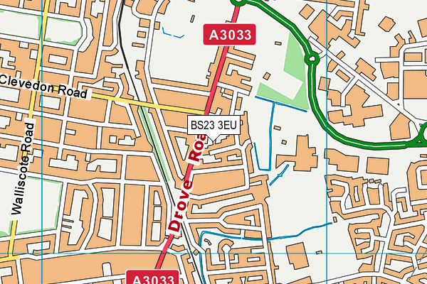 BS23 3EU map - OS VectorMap District (Ordnance Survey) BS23 3EU map - OS VectorMap District (Ordnance Survey)