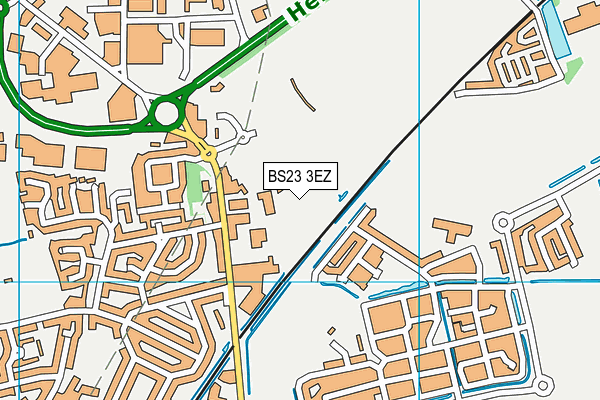 BS23 3EZ map - OS VectorMap District (Ordnance Survey) BS23 3EZ map - OS VectorMap District (Ordnance Survey)