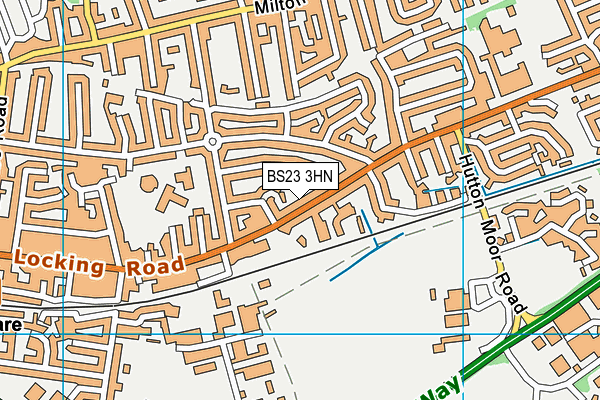 BS23 3HN map - OS VectorMap District (Ordnance Survey) BS23 3HN map - OS VectorMap District (Ordnance Survey)
