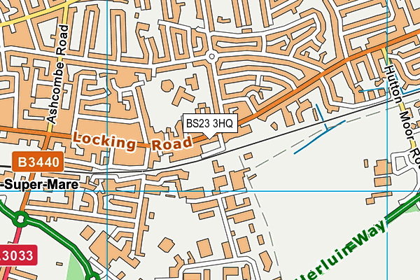 BS23 3HQ map - OS VectorMap District (Ordnance Survey) BS23 3HQ map - OS VectorMap District (Ordnance Survey)