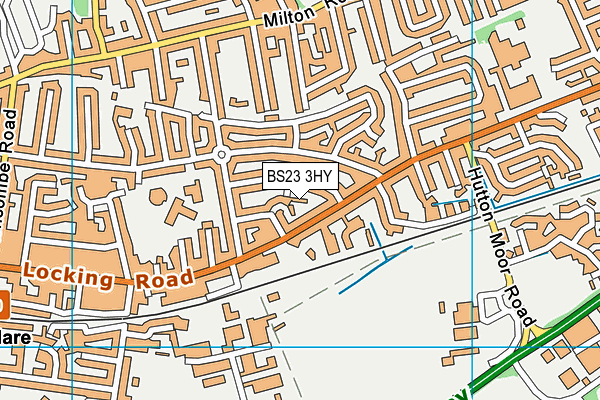 BS23 3HY map - OS VectorMap District (Ordnance Survey) BS23 3HY map - OS VectorMap District (Ordnance Survey)