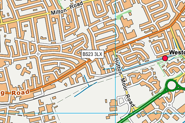 BS23 3LX map - OS VectorMap District (Ordnance Survey) BS23 3LX map - OS VectorMap District (Ordnance Survey)