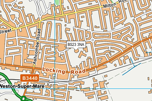 BS23 3NA map - OS VectorMap District (Ordnance Survey) BS23 3NA map - OS VectorMap District (Ordnance Survey)
