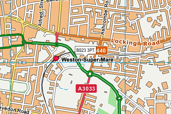 BS23 3PT map - OS VectorMap District (Ordnance Survey) BS23 3PT map - OS VectorMap District (Ordnance Survey)