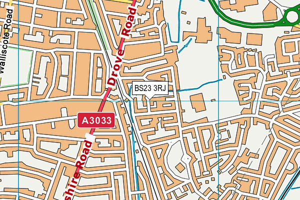 BS23 3RJ map - OS VectorMap District (Ordnance Survey) BS23 3RJ map - OS VectorMap District (Ordnance Survey)