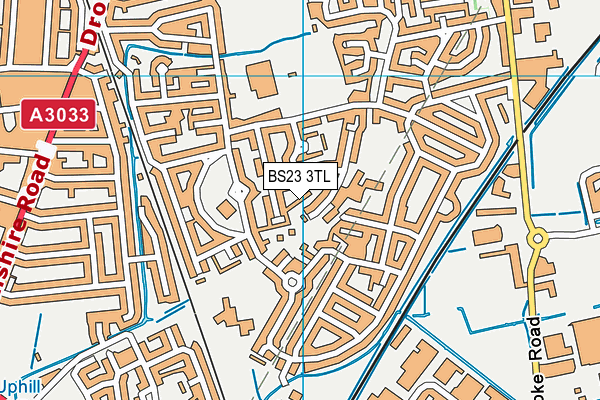 BS23 3TL map - OS VectorMap District (Ordnance Survey) BS23 3TL map - OS VectorMap District (Ordnance Survey)