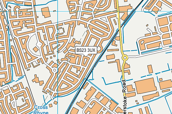 BS23 3UX map - OS VectorMap District (Ordnance Survey) BS23 3UX map - OS VectorMap District (Ordnance Survey)