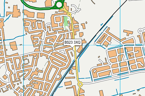BS23 3XQ map - OS VectorMap District (Ordnance Survey) BS23 3XQ map - OS VectorMap District (Ordnance Survey)