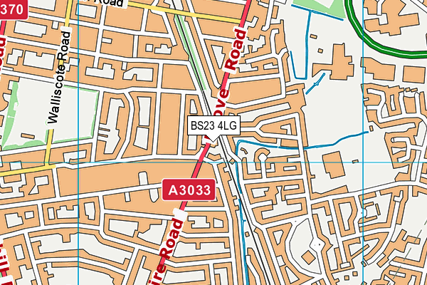 BS23 4LG map - OS VectorMap District (Ordnance Survey) BS23 4LG map - OS VectorMap District (Ordnance Survey)