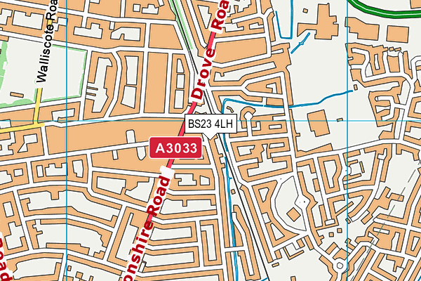 BS23 4LH map - OS VectorMap District (Ordnance Survey) BS23 4LH map - OS VectorMap District (Ordnance Survey)