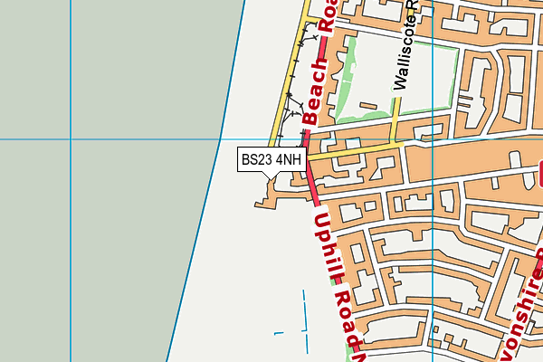 BS23 4NH map - OS VectorMap District (Ordnance Survey) BS23 4NH map - OS VectorMap District (Ordnance Survey)