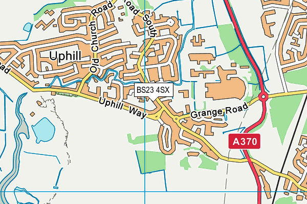 BS23 4SX map - OS VectorMap District (Ordnance Survey) BS23 4SX map - OS VectorMap District (Ordnance Survey)