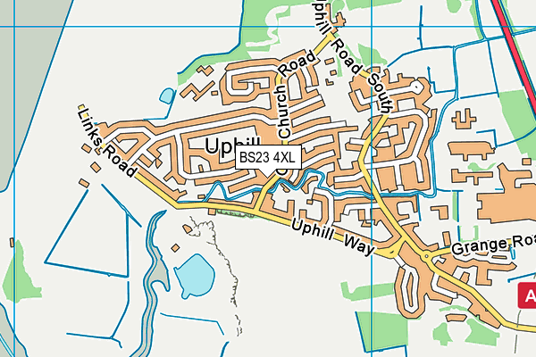 BS23 4XL map - OS VectorMap District (Ordnance Survey) BS23 4XL map - OS VectorMap District (Ordnance Survey)