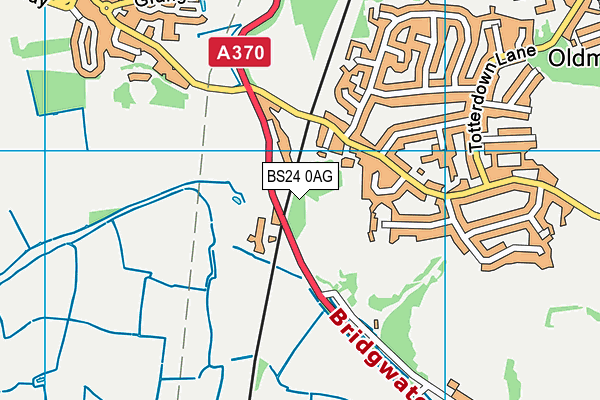 BS24 0AG map - OS VectorMap District (Ordnance Survey) BS24 0AG map - OS VectorMap District (Ordnance Survey)
