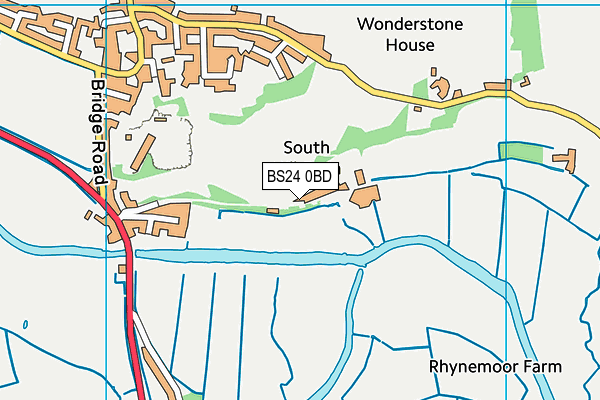 BS24 0BD map - OS VectorMap District (Ordnance Survey) BS24 0BD map - OS VectorMap District (Ordnance Survey)