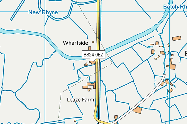 BS24 0EZ map - OS VectorMap District (Ordnance Survey) BS24 0EZ map - OS VectorMap District (Ordnance Survey)