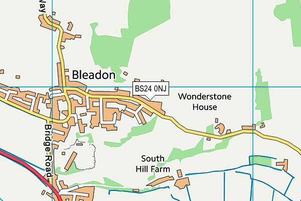 BS24 0NJ map - OS VectorMap District (Ordnance Survey) BS24 0NJ map - OS VectorMap District (Ordnance Survey)