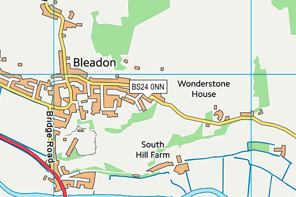 BS24 0NN map - OS VectorMap District (Ordnance Survey) BS24 0NN map - OS VectorMap District (Ordnance Survey)