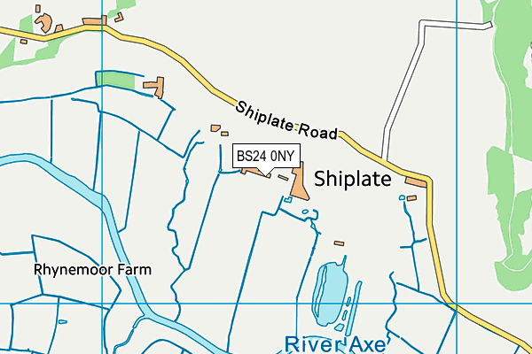 BS24 0NY map - OS VectorMap District (Ordnance Survey) BS24 0NY map - OS VectorMap District (Ordnance Survey)