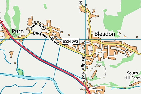 BS24 0PS map - OS VectorMap District (Ordnance Survey) BS24 0PS map - OS VectorMap District (Ordnance Survey)
