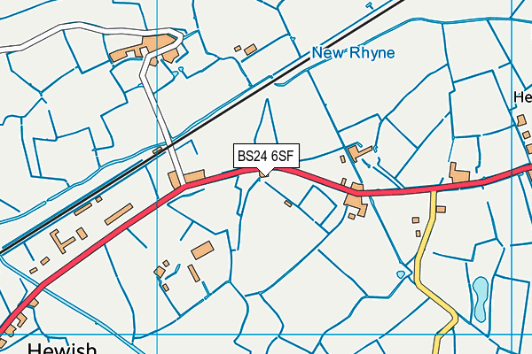 BS24 6SF map - OS VectorMap District (Ordnance Survey) BS24 6SF map - OS VectorMap District (Ordnance Survey)