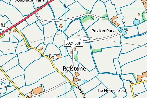 BS24 6UP map - OS VectorMap District (Ordnance Survey) BS24 6UP map - OS VectorMap District (Ordnance Survey)