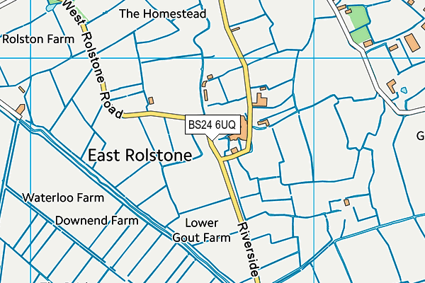 BS24 6UQ map - OS VectorMap District (Ordnance Survey) BS24 6UQ map - OS VectorMap District (Ordnance Survey)
