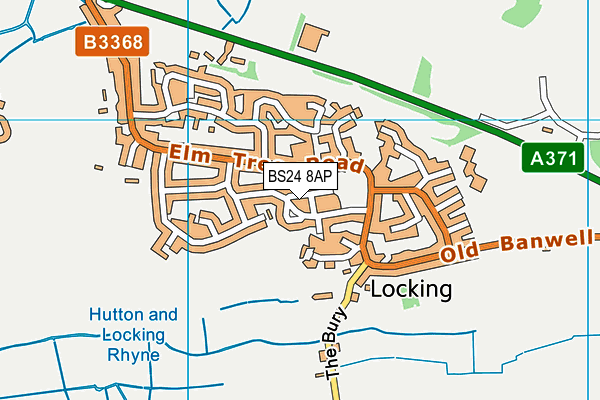 BS24 8AP map - OS VectorMap District (Ordnance Survey) BS24 8AP map - OS VectorMap District (Ordnance Survey)