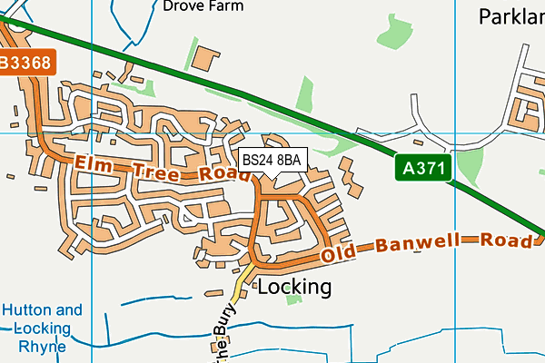 BS24 8BA map - OS VectorMap District (Ordnance Survey) BS24 8BA map - OS VectorMap District (Ordnance Survey)