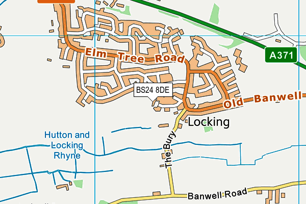 BS24 8DE map - OS VectorMap District (Ordnance Survey) BS24 8DE map - OS VectorMap District (Ordnance Survey)