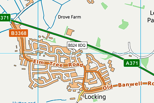 BS24 8DQ map - OS VectorMap District (Ordnance Survey) BS24 8DQ map - OS VectorMap District (Ordnance Survey)