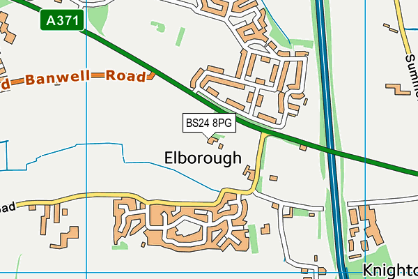 BS24 8PG map - OS VectorMap District (Ordnance Survey) BS24 8PG map - OS VectorMap District (Ordnance Survey)