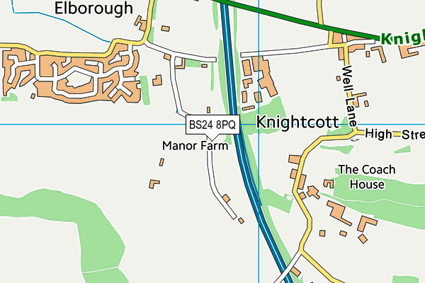 BS24 8PQ map - OS VectorMap District (Ordnance Survey) BS24 8PQ map - OS VectorMap District (Ordnance Survey)