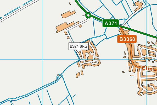 BS24 8RG map - OS VectorMap District (Ordnance Survey) BS24 8RG map - OS VectorMap District (Ordnance Survey)