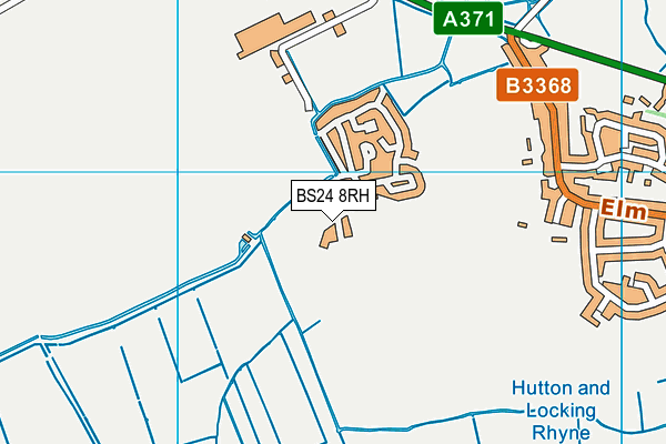 BS24 8RH map - OS VectorMap District (Ordnance Survey) BS24 8RH map - OS VectorMap District (Ordnance Survey)