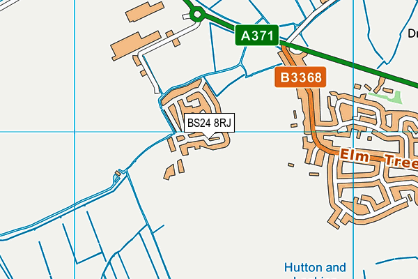 BS24 8RJ map - OS VectorMap District (Ordnance Survey)