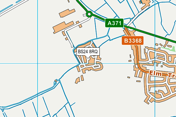 BS24 8RQ map - OS VectorMap District (Ordnance Survey) BS24 8RQ map - OS VectorMap District (Ordnance Survey)