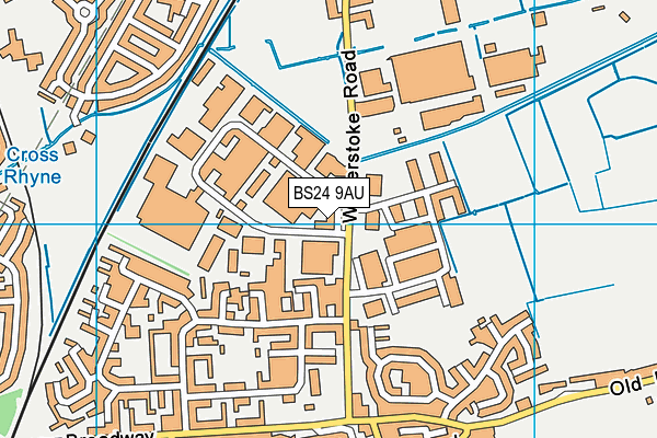 BS24 9AU map - OS VectorMap District (Ordnance Survey) BS24 9AU map - OS VectorMap District (Ordnance Survey)