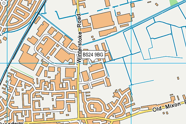 BS24 9BG map - OS VectorMap District (Ordnance Survey) BS24 9BG map - OS VectorMap District (Ordnance Survey)