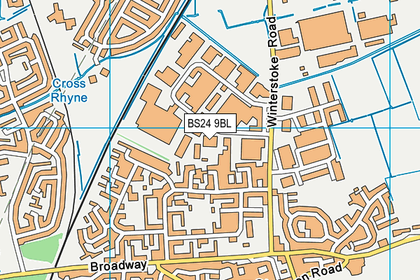 BS24 9BL map - OS VectorMap District (Ordnance Survey) BS24 9BL map - OS VectorMap District (Ordnance Survey)