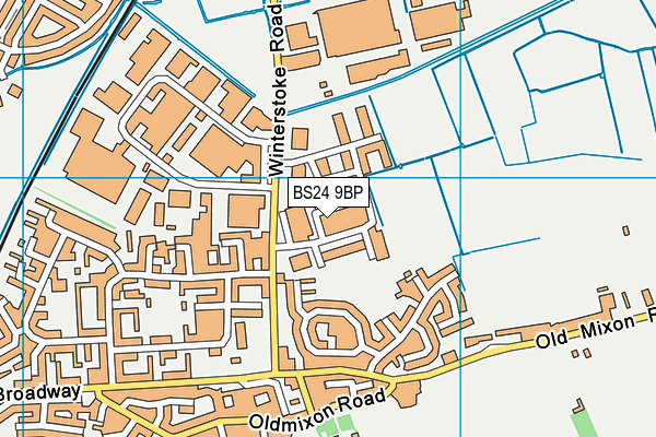 BS24 9BP map - OS VectorMap District (Ordnance Survey) BS24 9BP map - OS VectorMap District (Ordnance Survey)