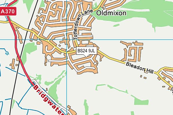 BS24 9JL map - OS VectorMap District (Ordnance Survey) BS24 9JL map - OS VectorMap District (Ordnance Survey)